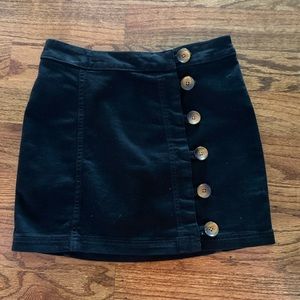 Free People black mini skirt